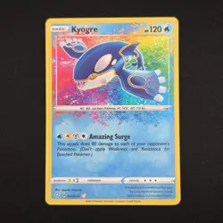 Pokemon TCG Card Kyogre 021/072 Shining Fates Amazing Rare - NM - Image 1