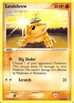 Sandshrew 82/113 Common Delta Species Pokemon NM 001517 - Image 1