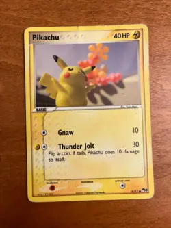 Pikachu 16/17 Pokemon Card - Common Pop Series 2 Rare - Image 1