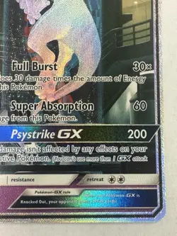 Pokemon Mewtwo GX TCG Shining Legends Holo Card 78/73 Secret Rare mp Read discri - Image 4