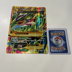 Mega M Rayquaza EX - 98/98 - Ancient Origins Full Art Gold - Jumbo Pokemon Card - Image 1
