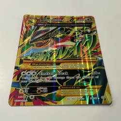 Mega M Rayquaza EX - 98/98 - Ancient Origins Full Art Gold - Jumbo Pokemon Card - Image 2