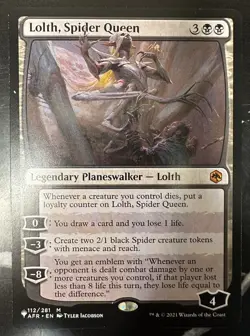 Lolth, Spider Queen - AFR MTG #112 - M/NM Unplayed FAST2SHIP!! - Image 1