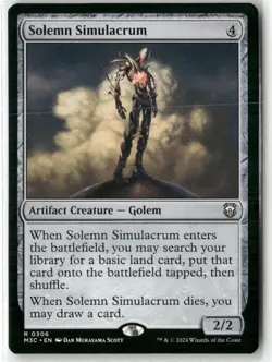 Solemn Simulacrum Commander Modern Horizons 3 Magic NM - Image 1