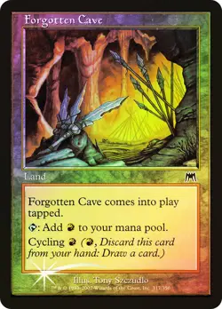 MTG FOIL Forgotten Cave - Onslaught #317 - Image 1