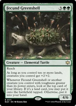 FECUND GREENSHELL x4 mtg NM-M Bloomburrow 4 Rare - Image 1