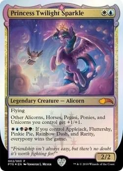 1 x Princess Twilight Sparkle - Ponies: The Galloping - Light Play - MTG - Image 1