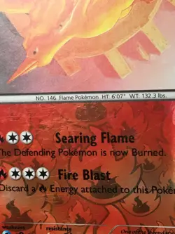 Pokemon TCG Moltres 22/113 Legendary Treasures Reverse Holo Rare MP - Image 2