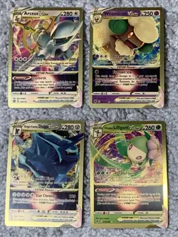 Set of 26 Pokemon Mew, Vaporen, Leafeon, Arceus & More Gold Foil Fan Art NM! - Image 5