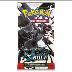 Pokemon Black Bolt Booster Pack TCG Factory Sealed New Scarlet And Violet - Image 1