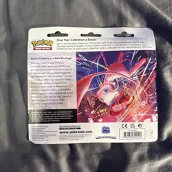 Pokemon TCG SWSH Fusion Strike 3 Pack Blister Booster Espeon Promo New Sealed - Image 2