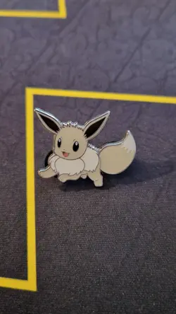 Radiant Eevee - Pokemon GO TCG - Pin Badge - New - Image 1