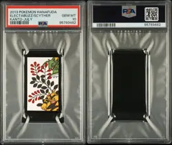 2013 Japanese Pokemon Hanafuda Kanto July Electabuzz/Scyther PSA 10 Gem Mint - Image 3