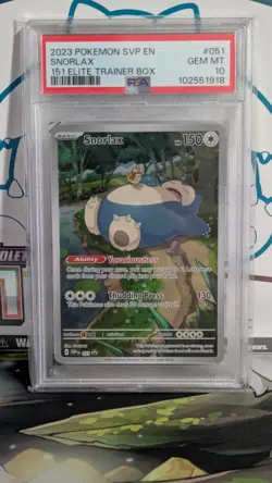 2023 Pokemon SVP EN Snorlax 151 ETB Promo #051 PSA 10 GEM MINT - Image 1