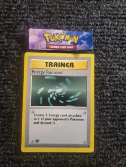 Energy Removal 92/102 - 1st Edition SHADOWLESS - Pokemon Base Set Trainer LP - Image 1
