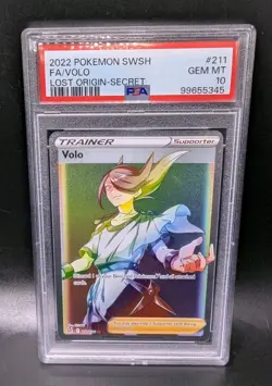 2022 FA/ VOLO 211/196 Swsh11 Lost Origin Holo SECRET GEM MT 10 PSA - Image 3