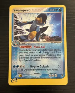 2003 Pokemon TCG Swampert EX Ruby and Sapphire 13/109 Holo Rare LP/NM - Image 1
