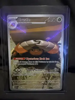 Pokemon TCG Crustle 186/182 Destined Rivals Illustration Rare Full Art Holo NM - Image 1