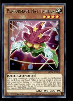 Yu-Gi-Oh Performage Hat Tricker Genesis Impact GEIM-EN038 1st Edition Non Holo - Image 1