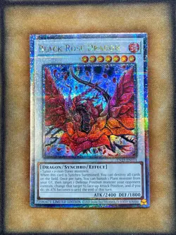 Yugioh Black Rose Dragon TN23-EN014 Quarter Century Rare Limited Edition NM - Image 1