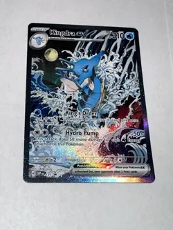 Kingdra EX 131 Pokemon TCG Scarlet & Violet Black Star Promo Holo Card NM - Image 1
