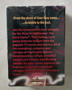 HIGHLANDER The Card Game MOVIE EDITION Starter Deck 1996 Swordmaster New SEALED - Image 2