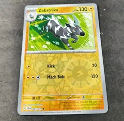 Pokemon Surging Sparks Zebstrika Reverse Holo Common Card 063/191 NM - Image 1