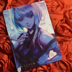 Lucyna Kushinada Cyberpunk: Edgerunners ACG Art Blossom HOLO Anime Waifu Card - Image 1
