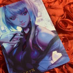 Lucyna Kushinada Cyberpunk: Edgerunners ACG Art Blossom HOLO Anime Waifu Card - Image 2