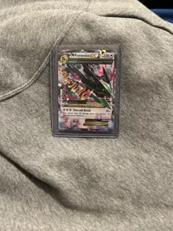 Pokemon TCG Mega-Rayquaza EX Roaring Skies Holo Rare Card 76/108 - Image 1