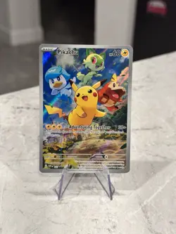 Pikachu SVP 027 Scarlet & Violet Promo Card Paldea Evolved Pokemon - NM - Image 1