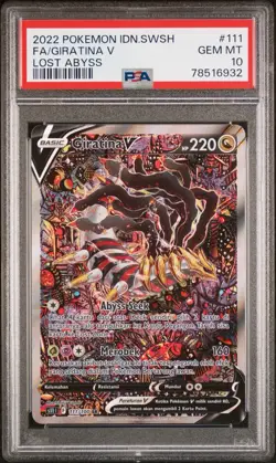 PSA 10 2022 Giratina V Alt Art INDONESIAN Lost Abyss #111 Pokemon Card POP. 25 - Image 1
