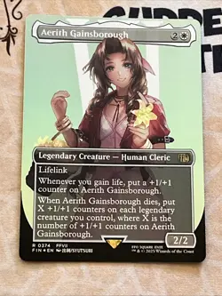 Final Fantasy Borderless Foil Character Lot 9x Cards All N/M (Tifa, Aerith,) - Image 4
