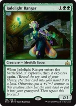 [1x] Jadelight Ranger - Foil Near Mint, English Rivals of Ixalan MTG Magic - Image 1