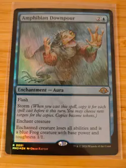 MTG Amphibian Downpour (FOIL) 0051 Modern Horizons 3 M/NM Free UK P&P - Image 1