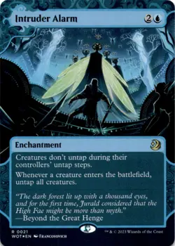 MTG Intruder Alarm Foil NM Wilds of Eldraine: Enchanting Tales Magic 21 - Image 1
