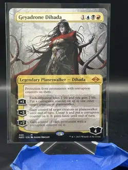 MTG Magic the Gathering Modern Horizons 2 Geyadrone Dihada Borderless - Mythic - Image 1