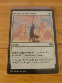 MTG Swords to Plowshares 031 Dominaria Remastered M/NM Free UK P&P - Image 1