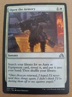 MTG Shadows over Innistrad #32 Open the Armory Uncommon - LP - Image 1