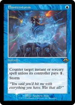 Flusterstorm (Retro Frame) Buy-A-Box Promos NM MTG Foil - Image 1