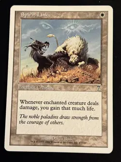 1x Spirit Link (47) Seventh Edition LP MTG Magic the Gathering x1 MKE - Image 1