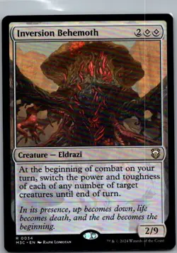 #34 Inversion Behemoth Commander: Modern Horizons 3 Rare - Image 1
