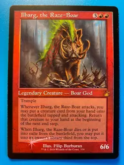 MTG 1x FOIL RETRO Ilharg, the Raze-Boar # 334 Ravnica Remastered Magic the x1 NM - Image 1