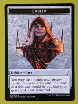 Emblem Token Jaya Ballard x1 Dominaria 1x MTG Magic the Gathering - Image 1