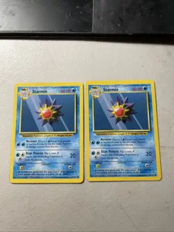 Lot of (2) 1999 Pokemon Base Set Unlimited Starmie 64/102 - Image 1