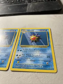 Lot of (2) 1999 Pokemon Base Set Unlimited Starmie 64/102 - Image 2