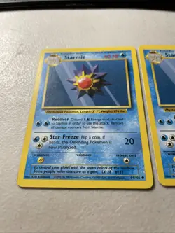 Lot of (2) 1999 Pokemon Base Set Unlimited Starmie 64/102 - Image 5