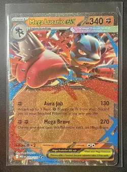 Mega Lucario EX 77/132 - Pokemon Mega Evolution TCG - Near Mint - Image 3