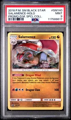Salamence 2018 Pokemon Black Star Promo Holo #SM140 PSA 9 - Image 1