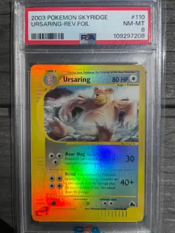 2003 POKEMON SKYRIDGE 110 URSARING-REVERSE FOIL PSA 8 - Image 1